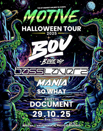 SuperMotive Bristol 16+ Halloween Rave at DOCUMENT