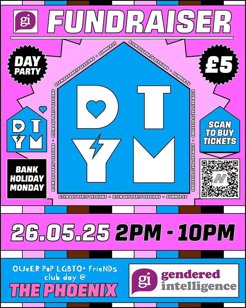 DTYM - Gendered Intelligence Fundraiser at DTYM - Gendered Intelligence Fundraiser