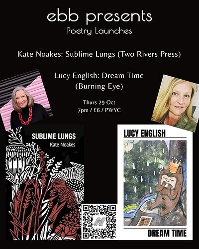 Kate Noakes: *Sublime Lungs* & Lucy English: *Dream Time* at East Bristol Books