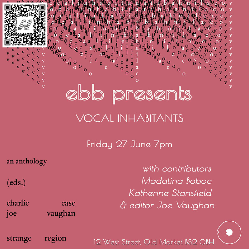 Launch of *Vocal Inhabitants* at East Bristol Books