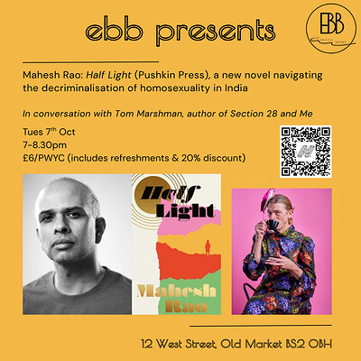 Mahesh Rao: *Half Light* , with Tom Marshman at East Bristol Books