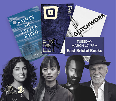 Tottering State #9: Megan Pinto, Emily Lee Luan, Mantra Mukim & Ralph Hoyte at East Bristol Books