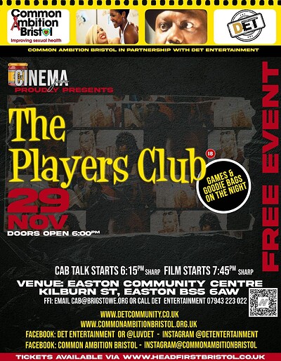 Cinema Jam at Easton Community Centre