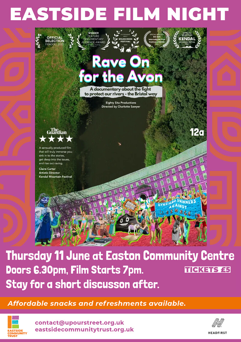 Eastside Film Night: Rave on for the Avon at Easton Community Centre