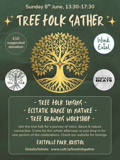 TREE FOLK GATHER at Eastville Park, The Oak Tree