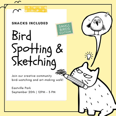 Bird Spotting & Sketching at Eastville Park