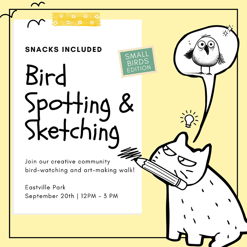 Bird Spotting & Sketching at Eastville Park