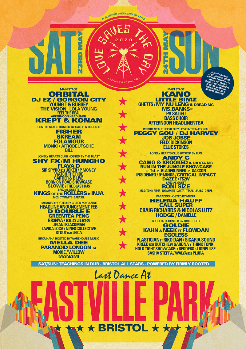 Love Saves the Day Saturday at Eastville Park