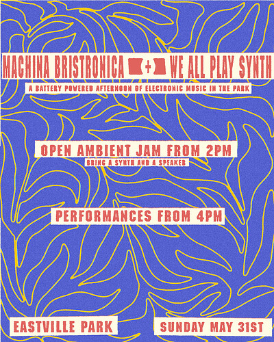 Machina Bristronica & We All Play Synth: Electronic Sounds In The Park at Eastville Park