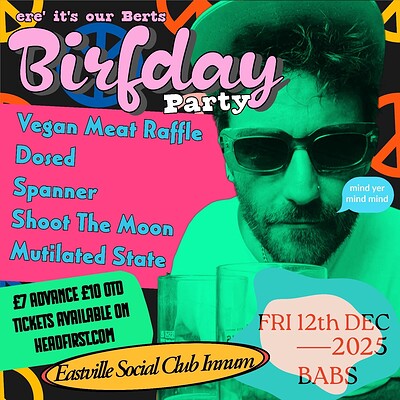 Gert Berts birthday at Eastville social club