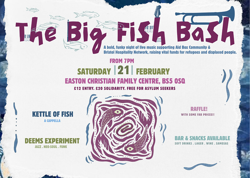 The Big Fish Bash Gig: Fundraiser for asylum seekers at ECF Centre