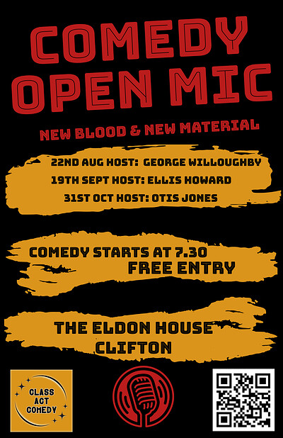 Class Act Comedy Open Mic at Eldon House