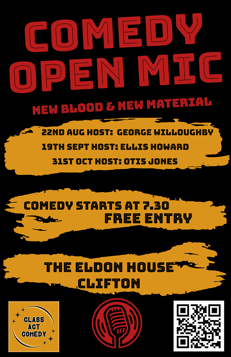 Class Act Comedy Open Mic at Eldon House