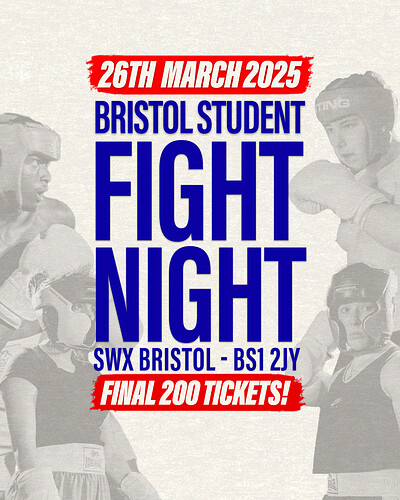 Bristol Student Fight Night 2025 - UWE vs UOB at Electric Bristol