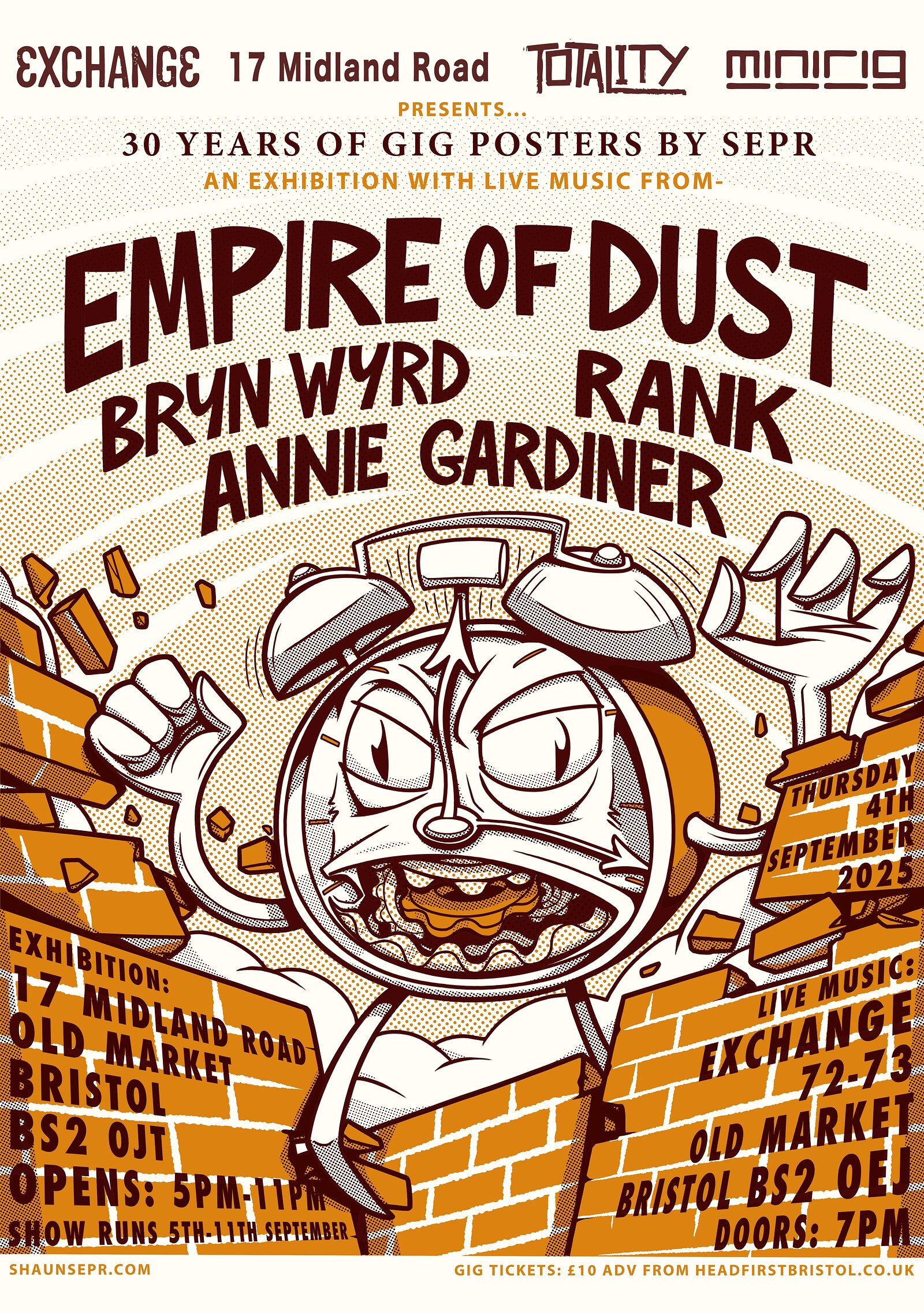 30 Years Of Gig Posters by Sepr Ft. Empire of Dust at Exchange