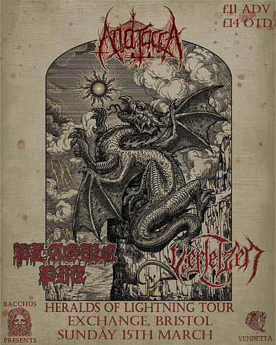 Andracca, Plague Pit & Verletzen at Exchange