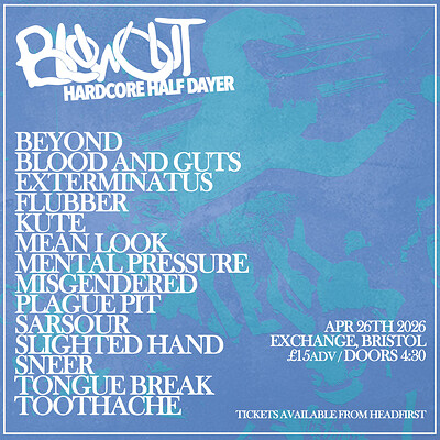 Blowout Hardcore Half-Dayer at Exchange