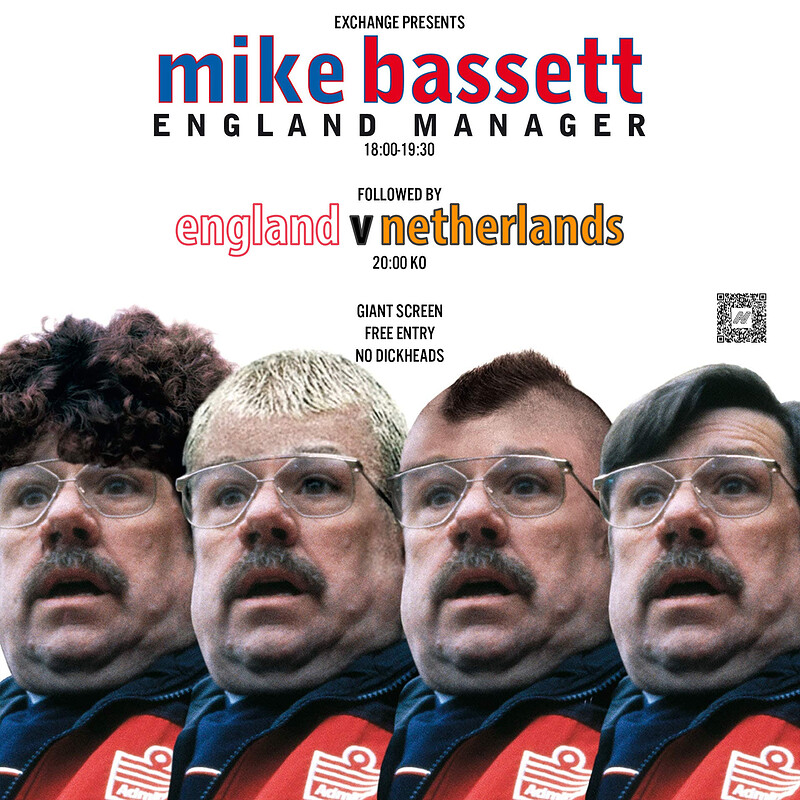 England Semi Final AND Mike Bassett screening at Exchange