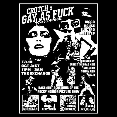 GAY AS F*CK X CROTCH HALLOWEEN at Exchange