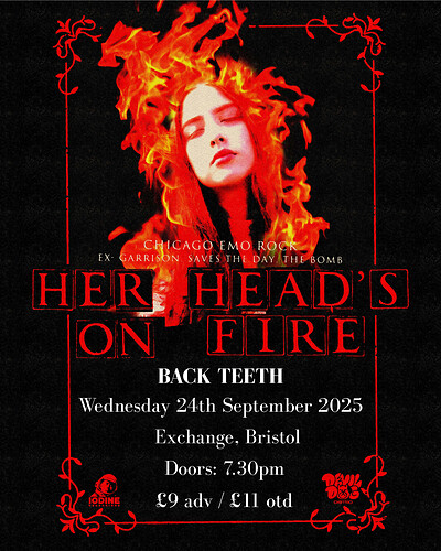 Her Head's On Fire + Back Teeth + EATU at Exchange
