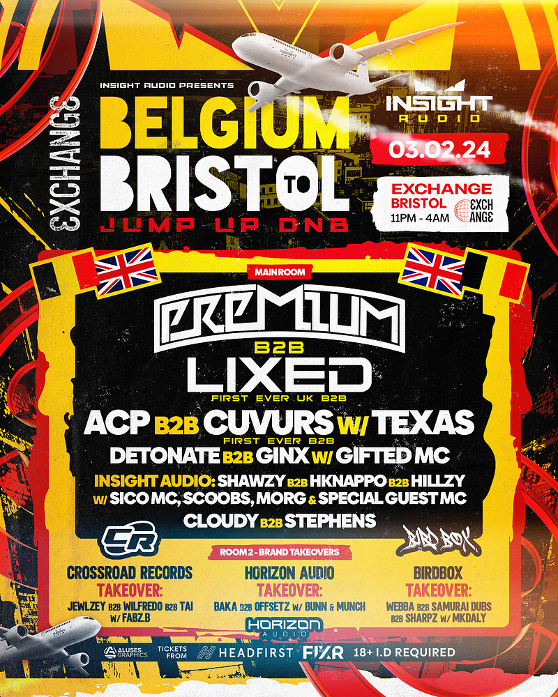 Insight Audio Presents : Belgium to Bristol at Exchange