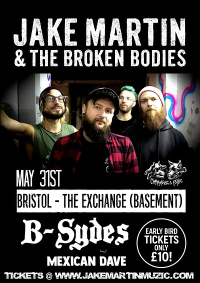 Jake Martin & The Broken Bodies at Exchange