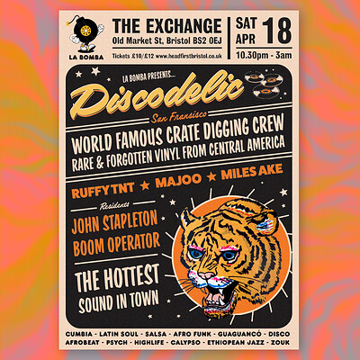 LA BOMBA presents DISCODELIC at Exchange