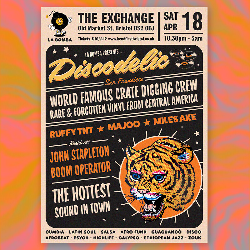 LA BOMBA presents DISCODELIC at Exchange