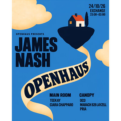 OPENHAUS PRESENTS: JAMES NASH at Exchange