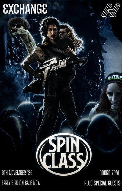 Spin Class + guests at Exchange