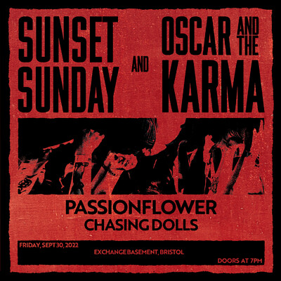 Sunset Sunday and Oscar and The Karma at Exchange