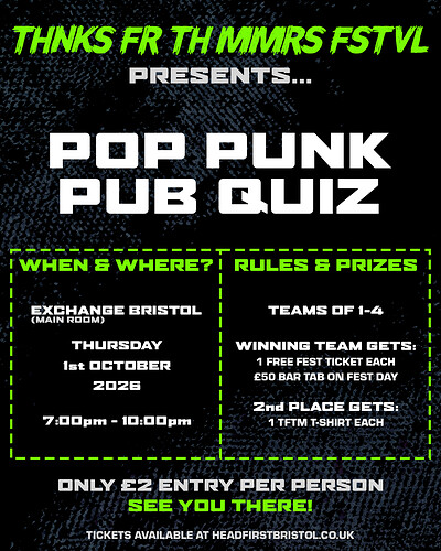 The Pop Punk Pub Quiz at Exchange