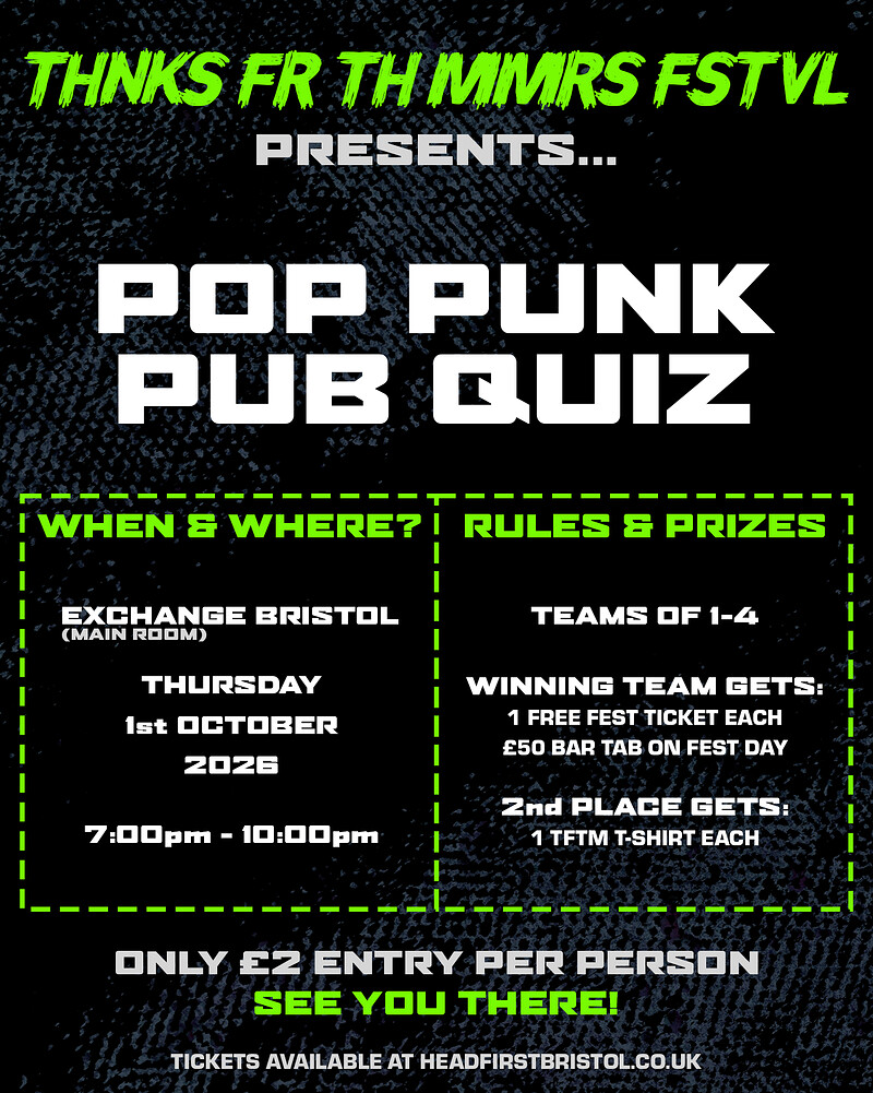 The Pop Punk Pub Quiz at Exchange
