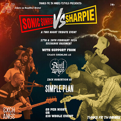 Thnks Fr Th Mmrs Presents  Sonic vs Sharpie a McFly vs Busted tribute N1 at Exchange