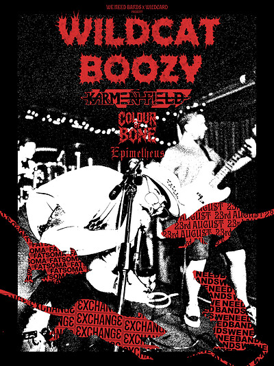WE NEED BANDS | Wildcat Boozy + Support at Exchange