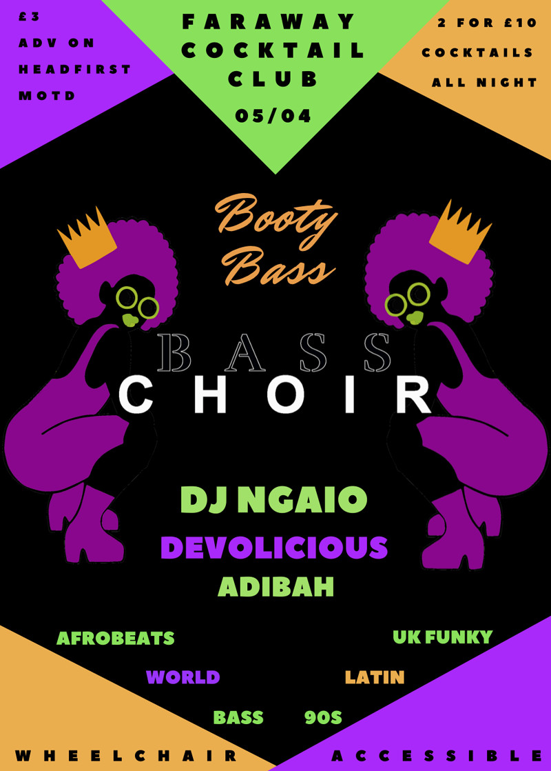Booty Bass feat Bass Choir at Faraway Cocktail Club