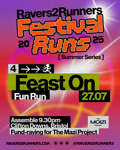 R2R X Feast On Fun Run 2025 at Feast On Festival, Clifton Downs