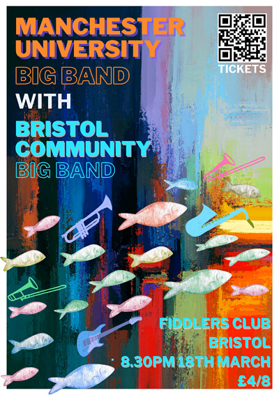 Manchester Uni and Bristol Community Big Bands Gig at Fiddlers