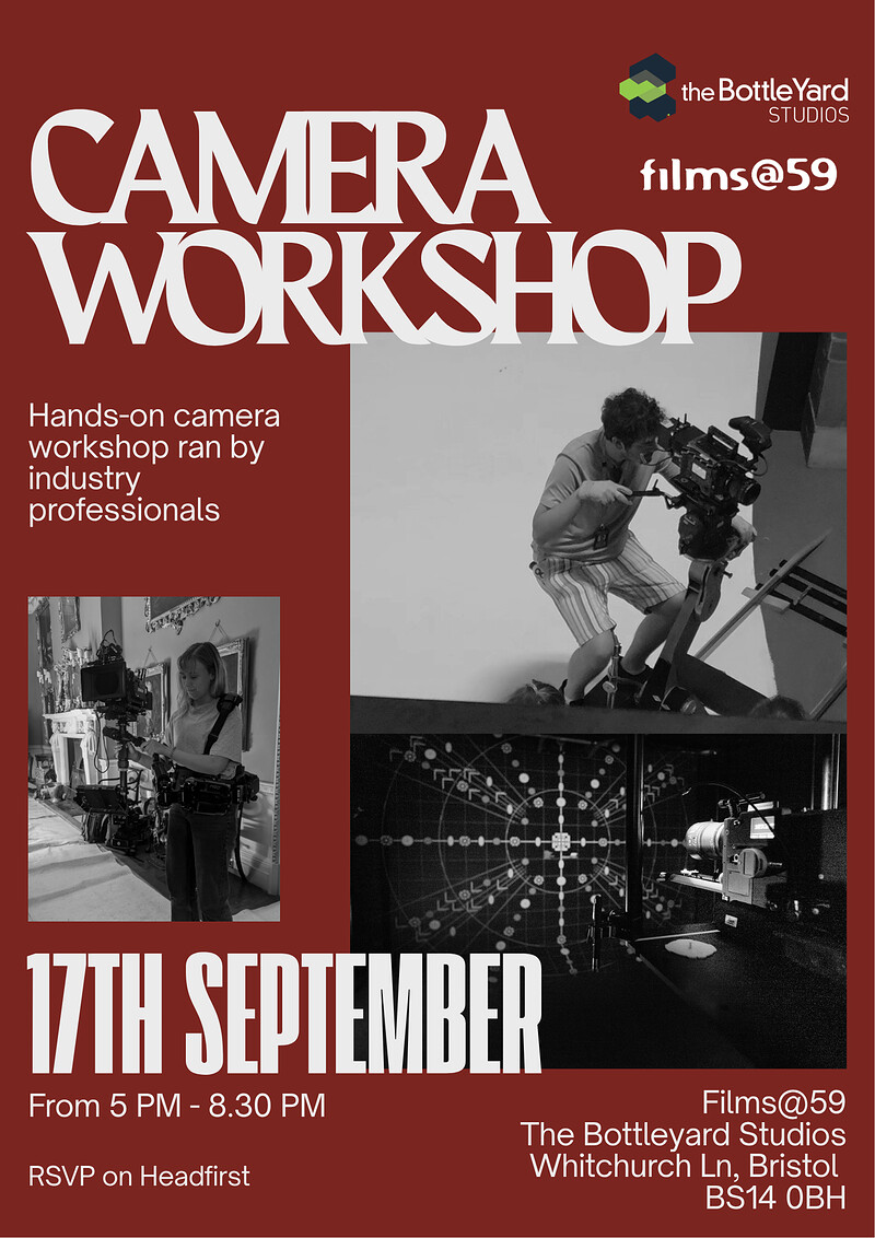ReFramed X Films@59 Camera Workshop at Films@59 in The Bottleyard Studios