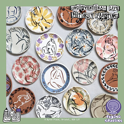 UNCONVENTIONAL LIFE POTTERY PAINTING at Flying Saucers, 9 Byron Place, Bristol, BS9 1JT