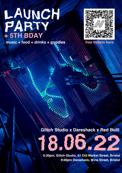 LAUNCH PARTY + 5TH ANNIVERSARY at Glitch Studio