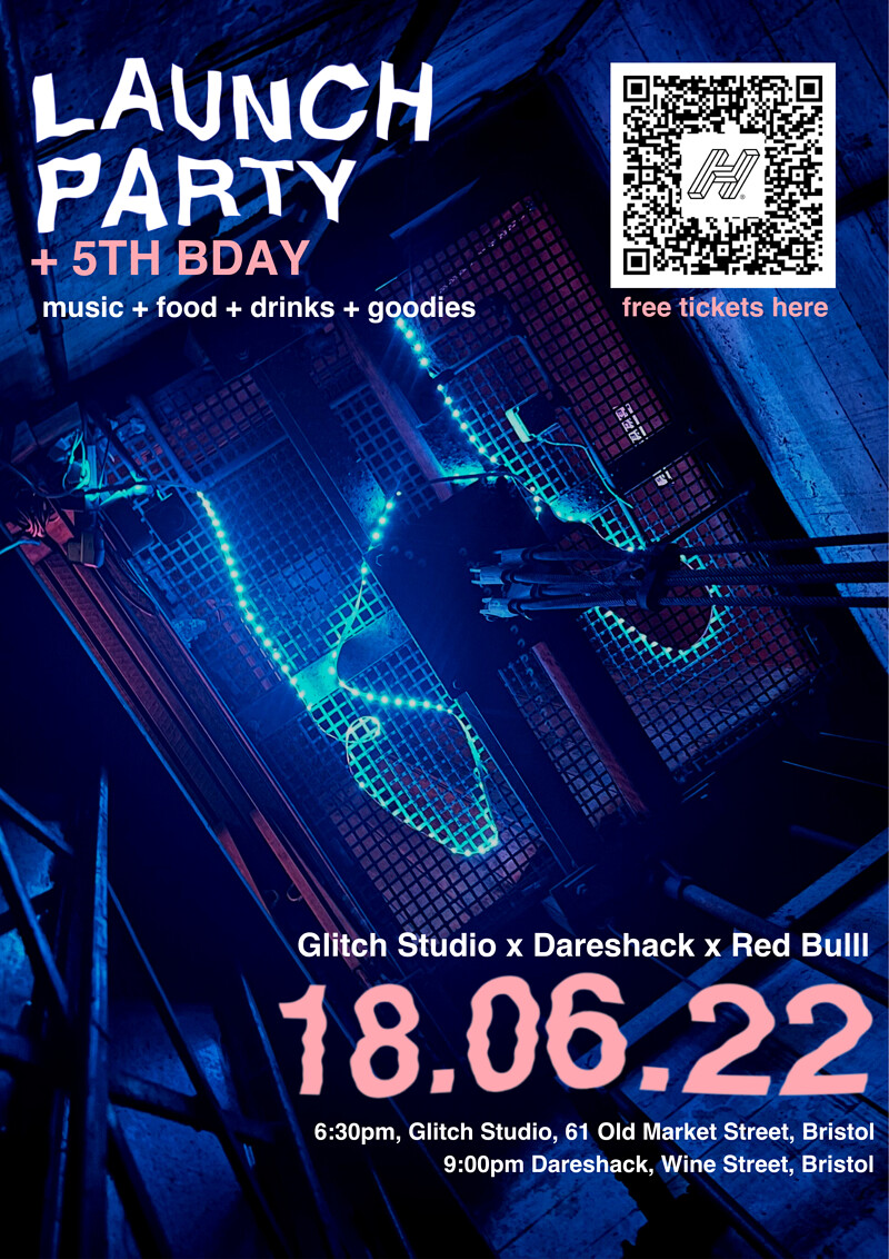 LAUNCH PARTY + 5TH ANNIVERSARY at Glitch Studio