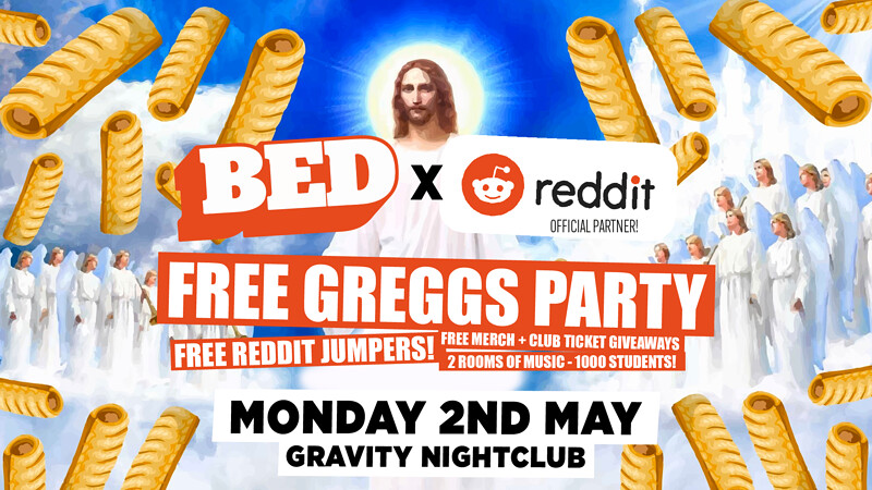BED: FREE Greggs Party at Gravity Bristol