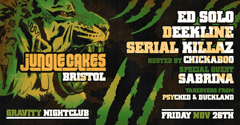 Jungle Cakes: Bristol at Gravity, Clifton Triangle