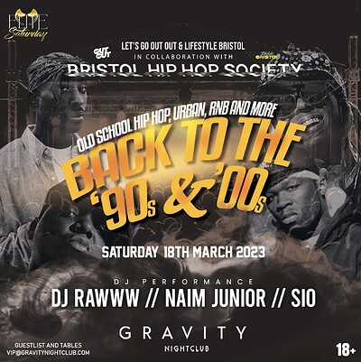 Back To The 90s & 00s at Gravity Nightclub