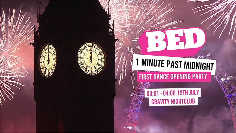 BED: 1 Minute Past Midnight Opening Party at GRAVITY NIGHTCLUB