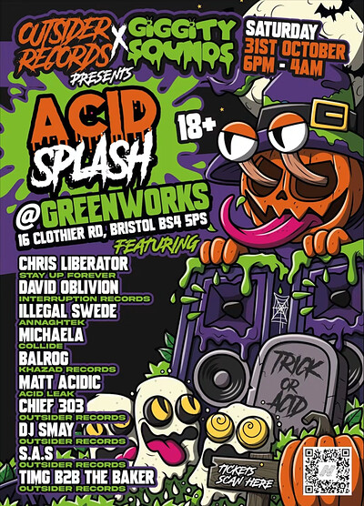 ACIDSPLASH 2.0 The Halloween Party at Green Works