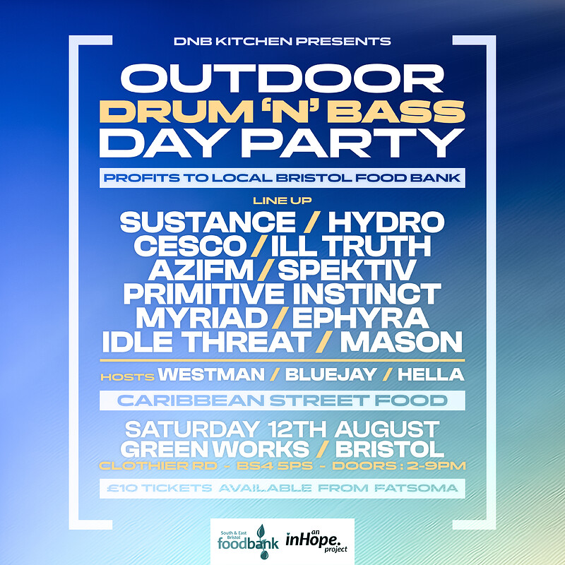 Outdoor DnB day party at Green Works, BS4 5PS