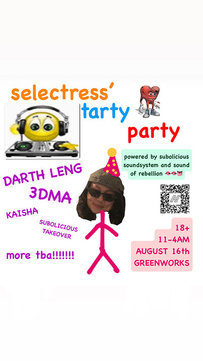Selectress’ Tarty Party at Green Works