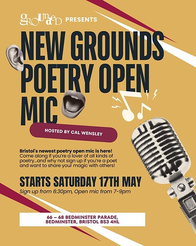 New Grounds Poetry Open Mic at Grounded Bedminster